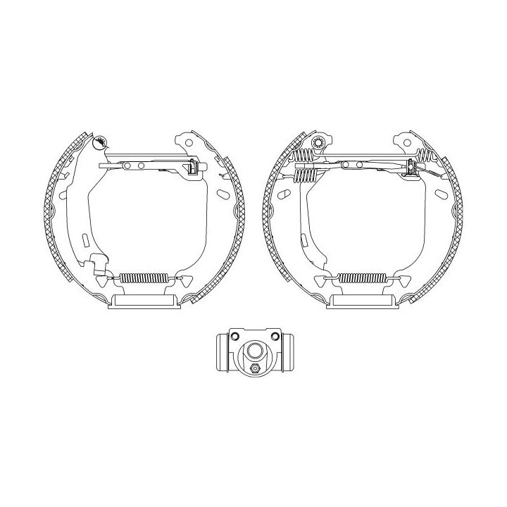 Stabdžių trinkelių komplektas MINTEX MSP108