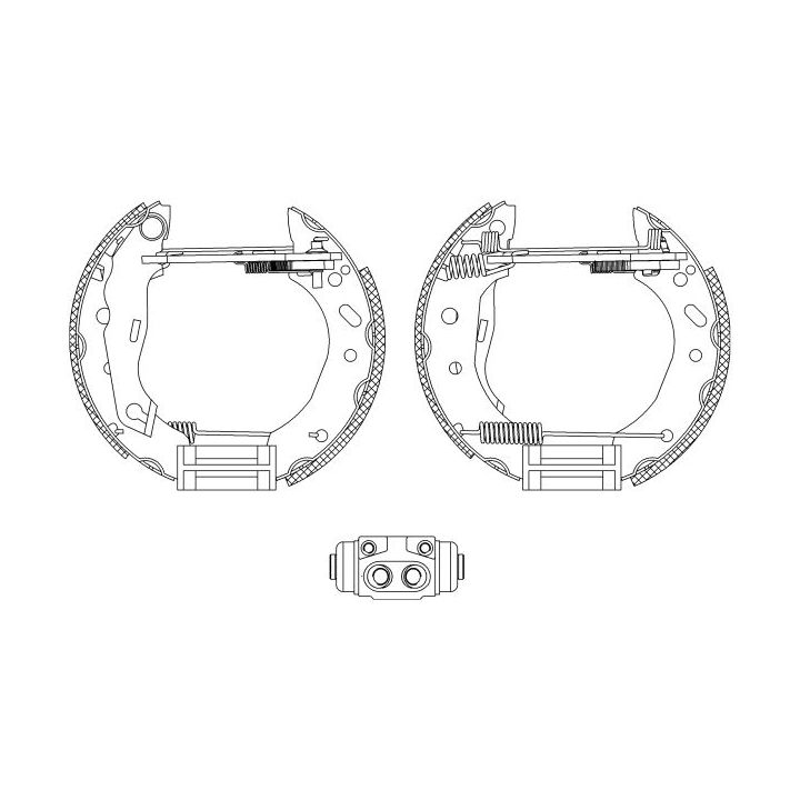 Stabdžių trinkelių komplektas MINTEX MSP156