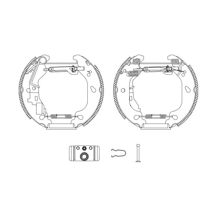 Stabdžių trinkelių komplektas MINTEX MSP222