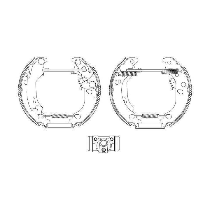 Stabdžių trinkelių komplektas MINTEX MSP242