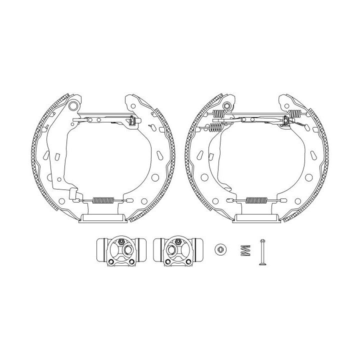 Stabdžių trinkelių komplektas MINTEX MSP250