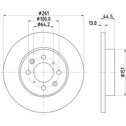 Stabdžių diskas MINTEX MDC1024