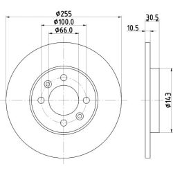 Stabdžių diskas MINTEX MDC1058