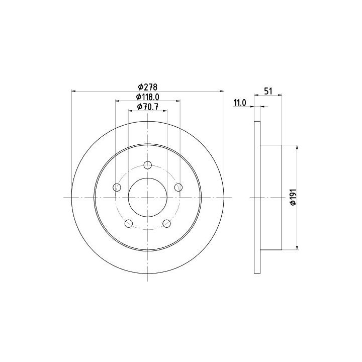 Stabdžių diskas MINTEX MDC1070