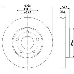 Stabdžių diskas MINTEX MDC1071