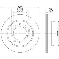 Stabdžių diskas MINTEX MDC1090