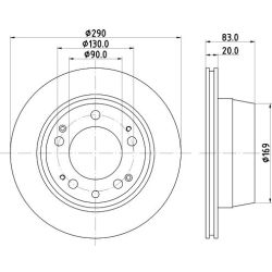 Stabdžių diskas MINTEX MDC1091