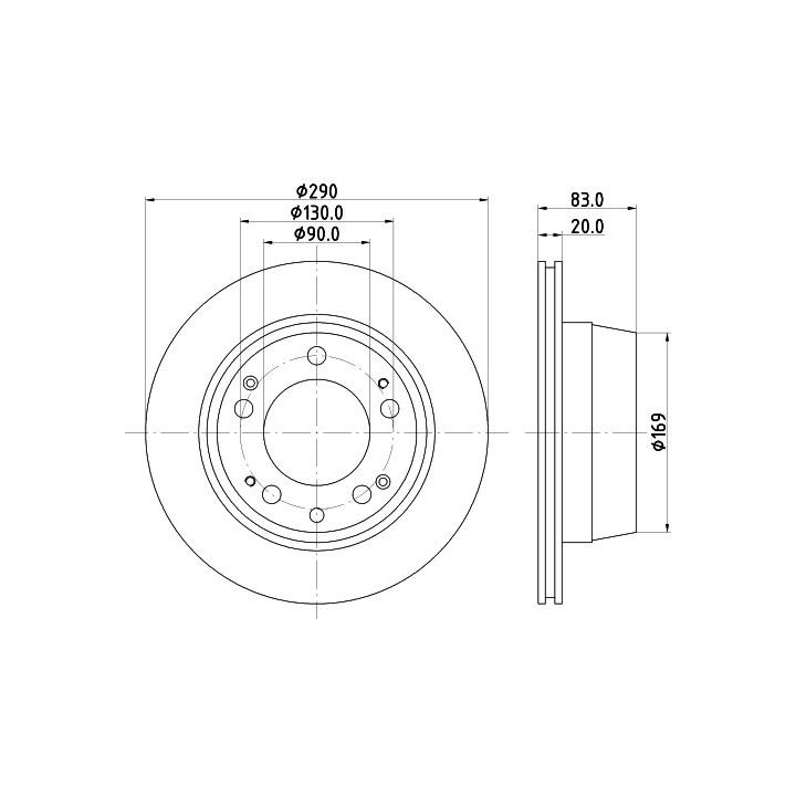 Stabdžių diskas MINTEX MDC1091