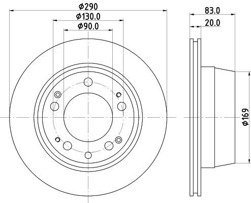 Stabdžių diskas MINTEX MDC1091