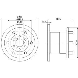 Stabdžių diskas MINTEX MDC1112