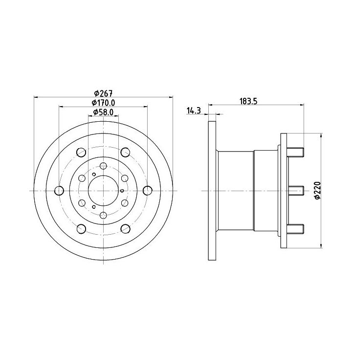 Stabdžių diskas MINTEX MDC1112