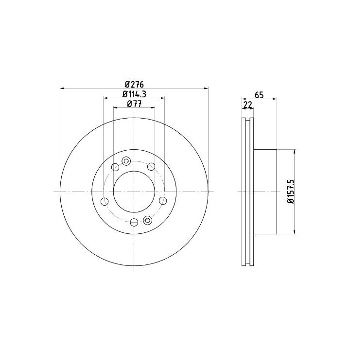 Stabdžių diskas MINTEX MDC1113