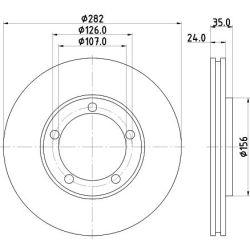 Stabdžių diskas MINTEX MDC1126
