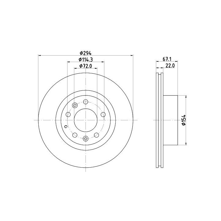 Stabdžių diskas MINTEX MDC1227