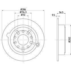 Stabdžių diskas MINTEX MDC1230