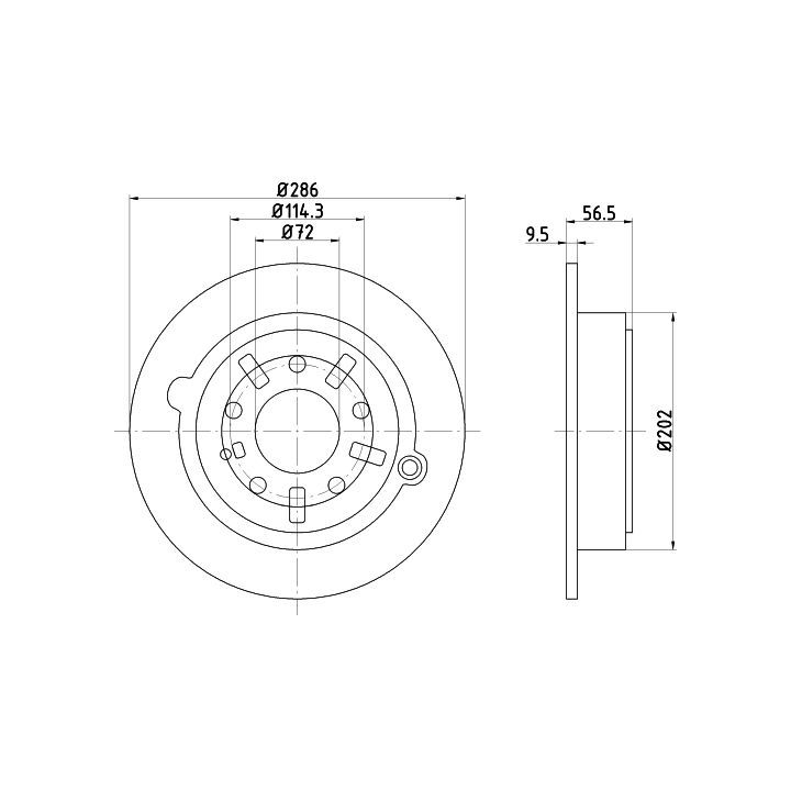 Stabdžių diskas MINTEX MDC1230