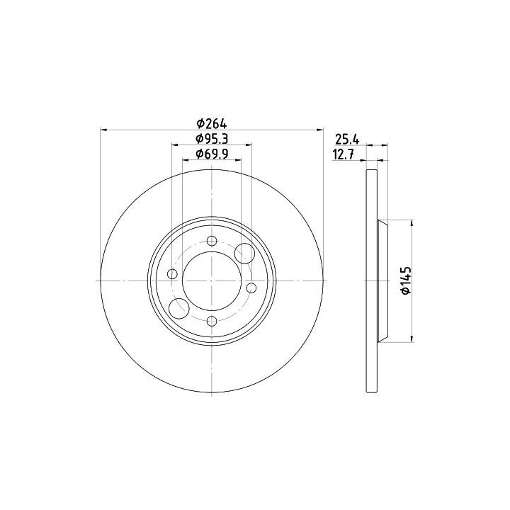 Stabdžių diskas MINTEX MDC130