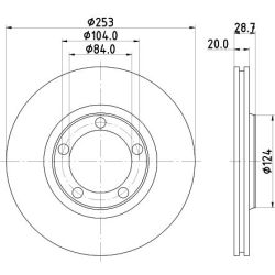 Stabdžių diskas MINTEX MDC1319