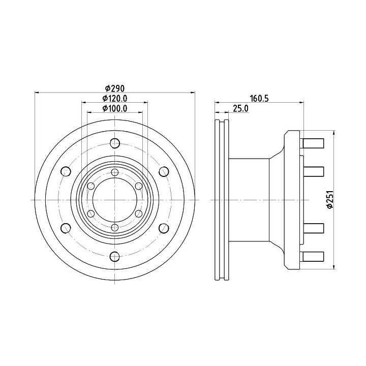 Stabdžių diskas MINTEX MDC1322