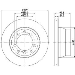 Stabdžių diskas MINTEX MDC1355