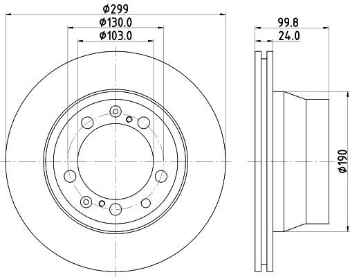 Stabdžių diskas MINTEX MDC1355