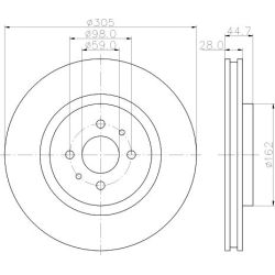 Stabdžių diskas MINTEX MDC1357