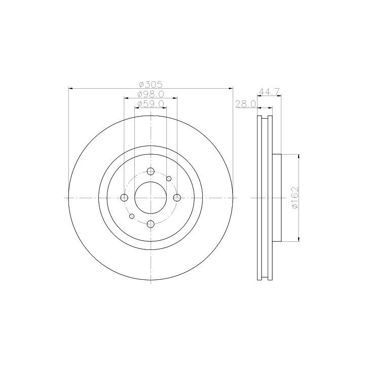 Stabdžių diskas MINTEX MDC1357