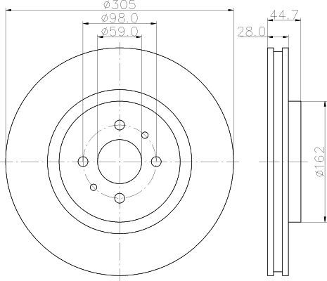 Stabdžių diskas MINTEX MDC1357