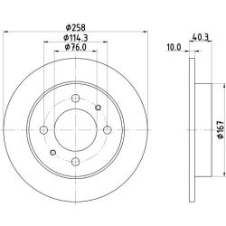 Stabdžių diskas MINTEX MDC1366