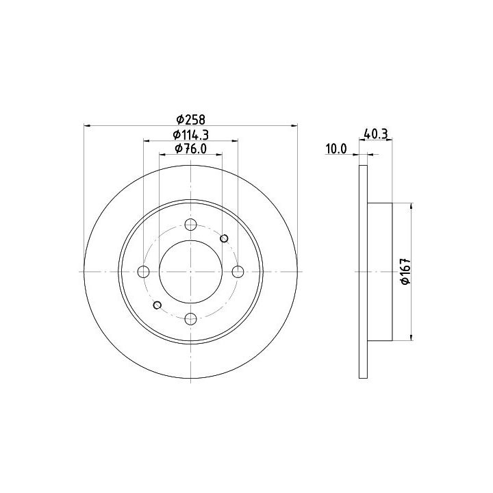 Stabdžių diskas MINTEX MDC1366