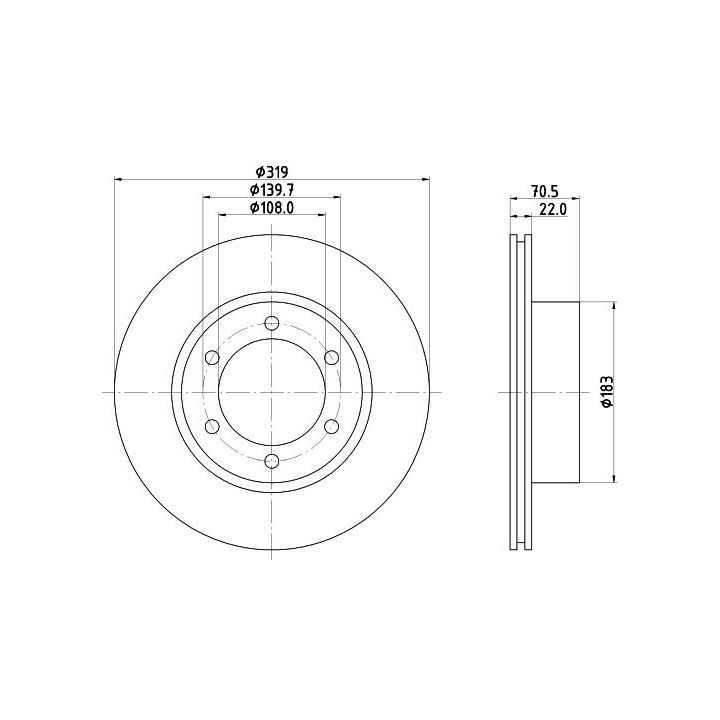 Stabdžių diskas MINTEX MDC1375