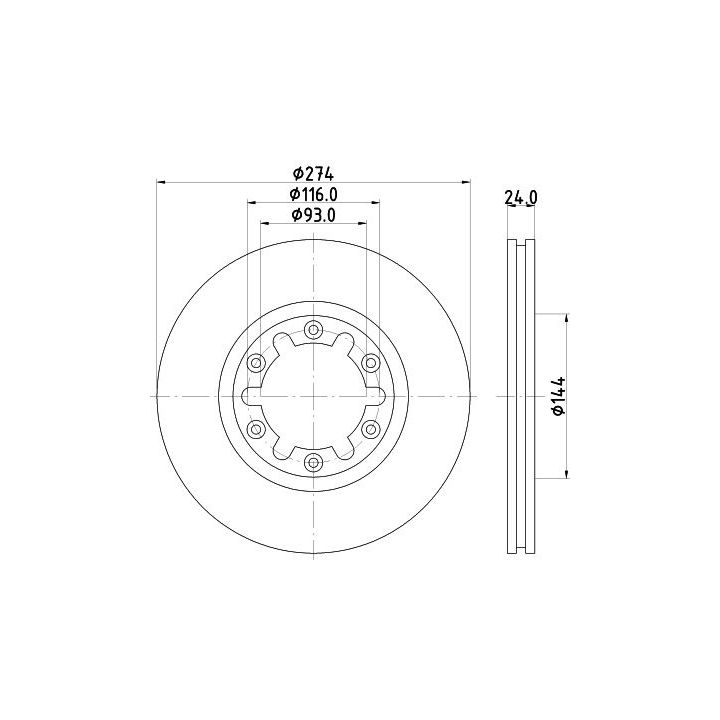 Stabdžių diskas MINTEX MDC1412