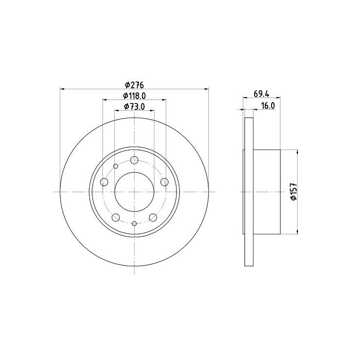 Stabdžių diskas MINTEX MDC1439