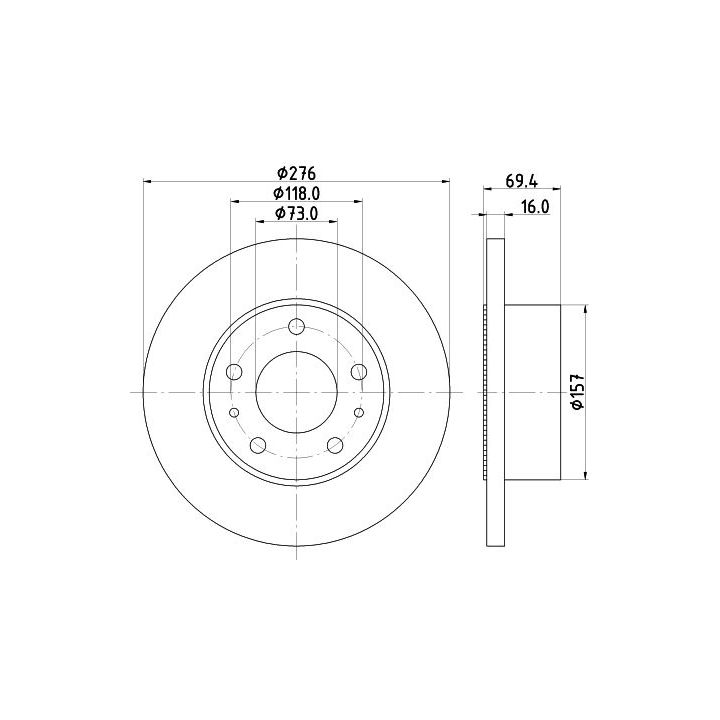 Stabdžių diskas MINTEX MDC1440