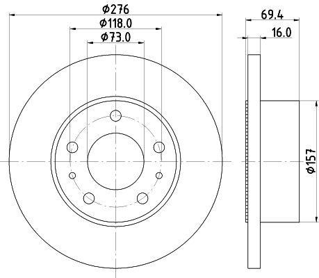 Stabdžių diskas MINTEX MDC1440