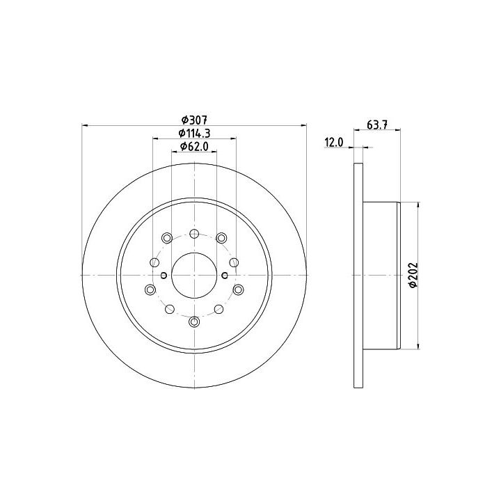Stabdžių diskas MINTEX MDC1461
