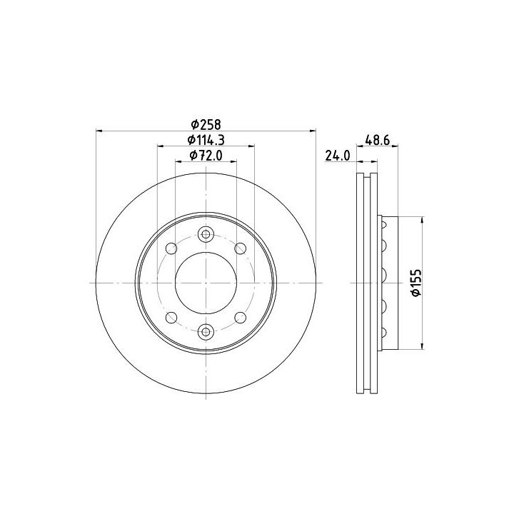 Stabdžių diskas MINTEX MDC1468