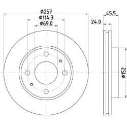 Stabdžių diskas MINTEX MDC1512