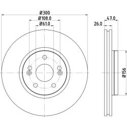 Stabdžių diskas MINTEX MDC1535