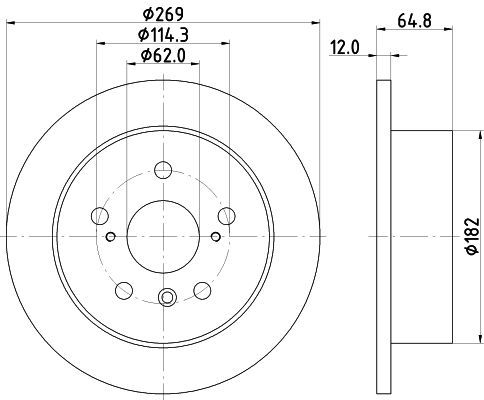 Stabdžių diskas MINTEX MDC1565