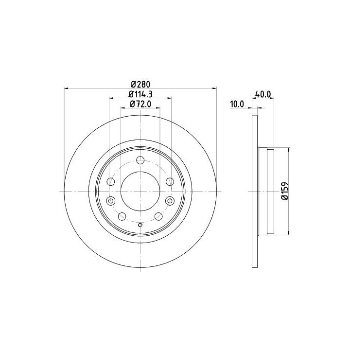 Stabdžių diskas MINTEX MDC1665
