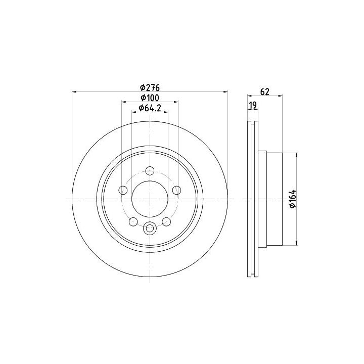 Stabdžių diskas MINTEX MDC1683