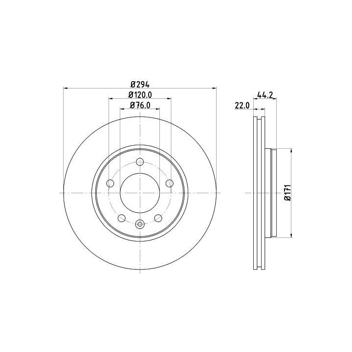 Stabdžių diskas MINTEX MDC1708C