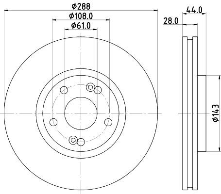 Stabdžių diskas MINTEX MDC1714