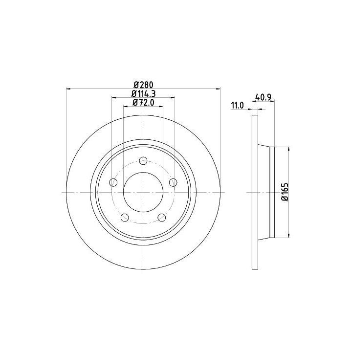 Stabdžių diskas MINTEX MDC1717