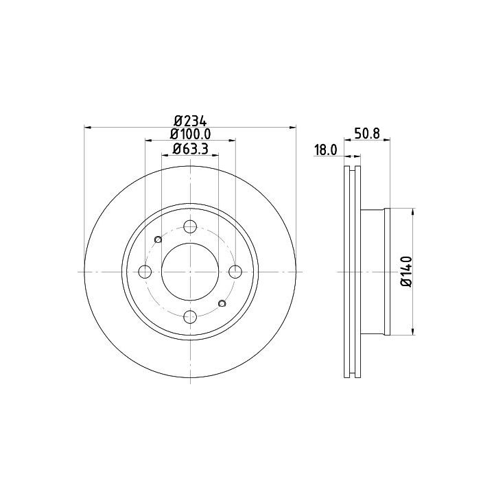 Stabdžių diskas MINTEX MDC1722