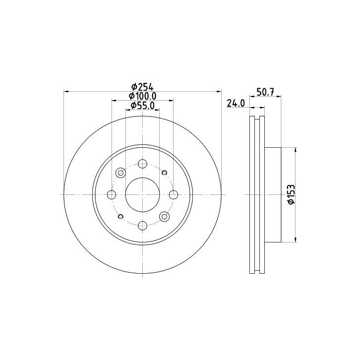 Stabdžių diskas MINTEX MDC1749
