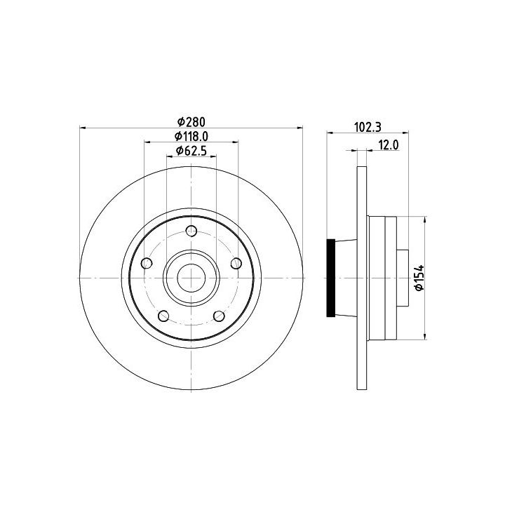Stabdžių diskas MINTEX MDC1764