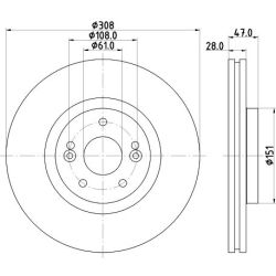 Stabdžių diskas MINTEX MDC1774