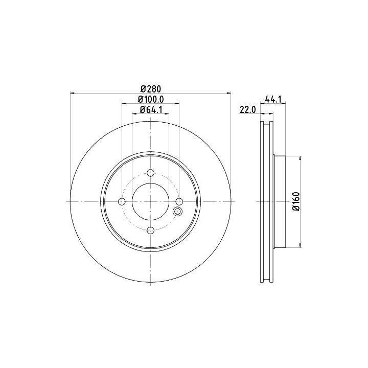 Stabdžių diskas MINTEX MDC1775